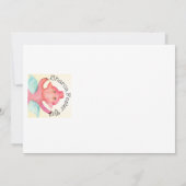 柑橘類スライス水色 招待状 (裏面)