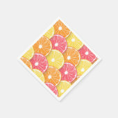 柑橘類スライス スタンダードカクテルナプキン (角)