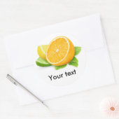 柑橘類スライス ラウンドシール (封筒)