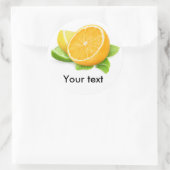 柑橘類スライス ラウンドシール (バッグ)