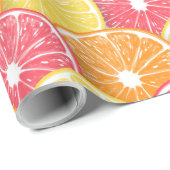 柑橘類スライス ラッピングペーパー (ロールコーナー)