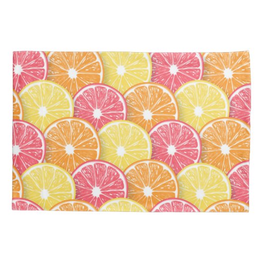 柑橘類スライス 枕カバー (裏面-左)