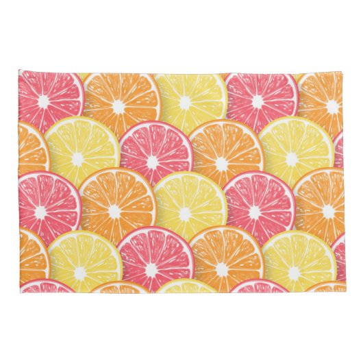 柑橘類スライス 枕カバー (裏面-右)