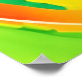 柑橘類スワーリングスプラッシュデザイン ポスター (角)