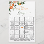 柑橘類テーマオレンジを見つけるゲストビンゴゲーム (正面)