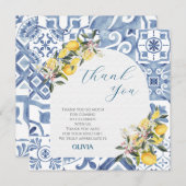 柑橘類テーマベビーシャワー サンキューカード (正面/裏面)