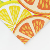 柑橘類パターン2 フリースブランケット (角)
