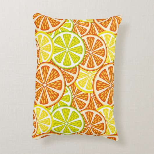 柑橘類パターン アクセントクッション (裏面(縦))