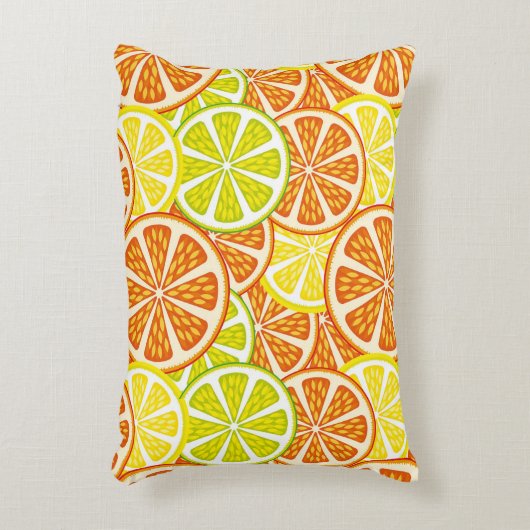 柑橘類パターン アクセントクッション (正面(垂直))