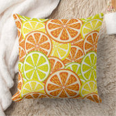 柑橘類パターン クッション (ブランケット)