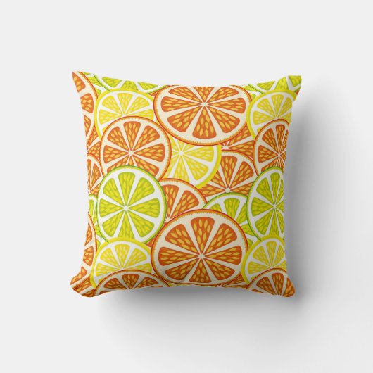 柑橘類パターン クッション (正面)