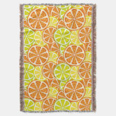 柑橘類パターン スローブランケット (正面縦)