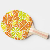 柑橘類パターン 卓球ラケット (横)