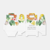 柑橘類パーソナライズされた結婚式の引き出物 フェイバーボックス (折り畳みなし)