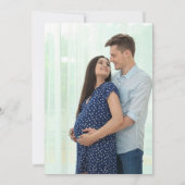 柑橘類パープルブランチとバブリー赤ちゃんシャワーの写真 招待状 (裏面)