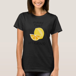 柑橘類ビタミンレモネードフルーツ Tシャツ