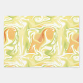 柑橘類フルーツとブロッサムラッピング紙 ラッピングペーパーシート (正面2)