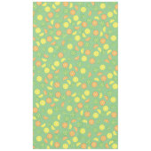 柑橘類フルーツスライスかわいい最初の誕生日レモンライム テーブルクロス (正面)