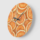 柑橘類フルーツスライスされたオレンジの壁時計 ラージ壁時計 (傾斜)