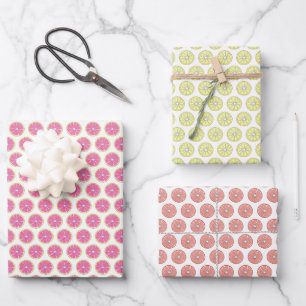 柑橘類フルーツスライスグレープフルーツレモンオレンジ ラッピングペーパーシート