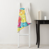 柑橘類フルーツスライスポップ・アートのアート シェルパブランケット (インサイチュ)