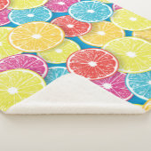 柑橘類フルーツスライスポップ・アートのアート シェルパブランケット (3/4)