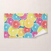 柑橘類フルーツスライスポップ・アートのアート バスタオルセット (ハンドタオル)