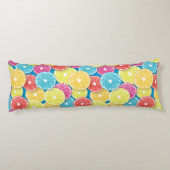 柑橘類フルーツスライスポップ・アートのアート ボディピロー (裏面)