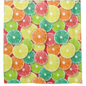 柑橘類フルーツスライスポップ・アートの第2条 シャワーカーテン (正面)