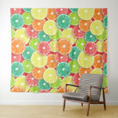 柑橘類フルーツスライスポップ・アートの第2条 タペストリー (インサイチュ(横))