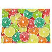 柑橘類フルーツスライスポップ・アートの第2条 ラージペーパーバッグ (正面)