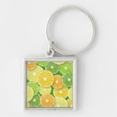 柑橘類フルーツスライスポップ・アートの第3条 キーホルダー (正面)