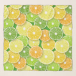 柑橘類フルーツスライスポップ・アートの第3条 スカーフ<br><div class="desc">柑橘類の種々のスライスと手描きベクターパターン</div>