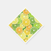 柑橘類フルーツスライスポップ・アートの第3条 スタンダードカクテルナプキン