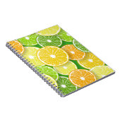 柑橘類フルーツスライスポップ・アートの第3条 ノートブック (右側)