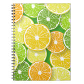 柑橘類フルーツスライスポップ・アートの第3条 ノートブック (正面)