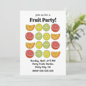 柑橘類フルーツパーティー 招待状 (スタンド正面)