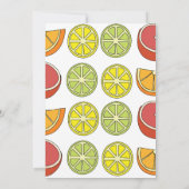 柑橘類フルーツパーティー 招待状 (裏面)