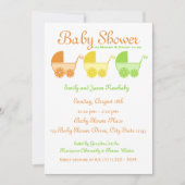 柑橘類フルーツベビーシャワー 招待状 (正面)