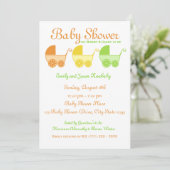 柑橘類フルーツベビーシャワー 招待状 (スタンド正面)