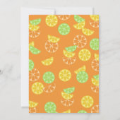 柑橘類フルーツベビーシャワー 招待状 (裏面)