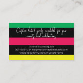 柑橘類フルーツベーキングベーカリー料理 名刺 (裏面)