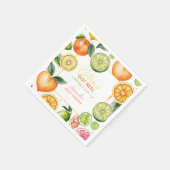 柑橘類フルーツ赤ちゃんシャワーペーパーナプキン スタンダードカクテルナプキン (角)