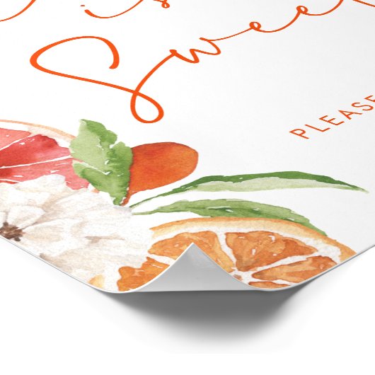 柑橘類フローラダウンロード可能な愛は甘い ポスター (角)