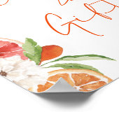 柑橘類フローラダウンロード可能カード&ギフト ポスター (角)