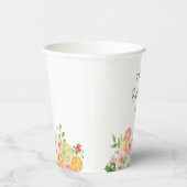 柑橘類フローラブライダルシャワーシャワー 紙コップ (右)