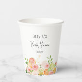 柑橘類フローラブライダルシャワーシャワー 紙コップ (正面)