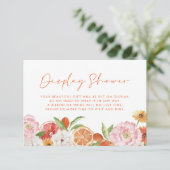 柑橘類フローラブライダルシャワーディスプレイシャワー エンクロージャーカード (スタンド正面)