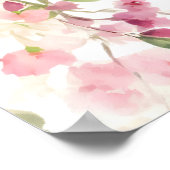 柑橘類フローラベビーシャワー歓迎の看板ポスター ポスター (角)