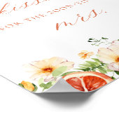 柑橘類フローラ数キスブライダルシャワーゲーム ポスター (角)